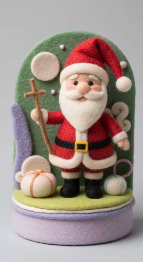 Felt Santa doll